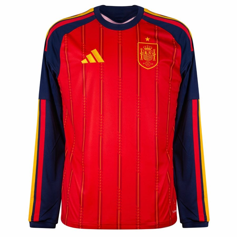 Maillot Espagne Homme Domicile Manches Longues 2026 2027