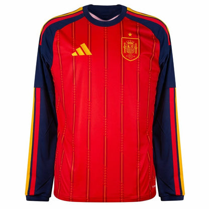 Maillot Espagne Homme Domicile Manches Longues 2026 2027