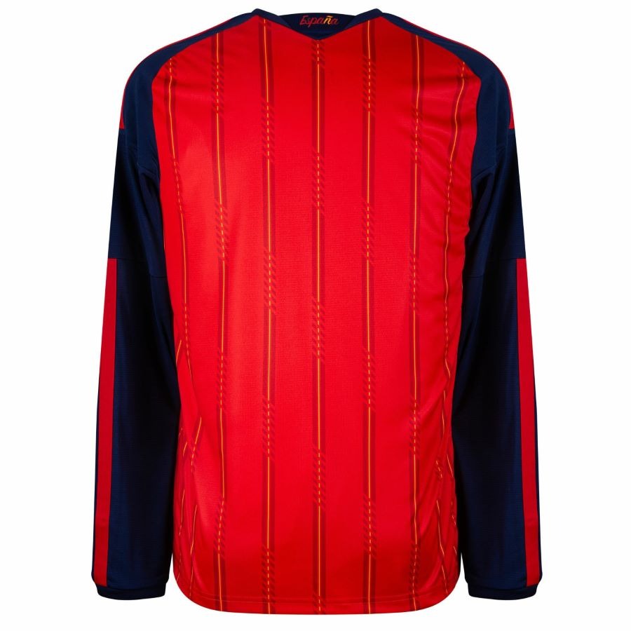 Maillot Espagne Homme Domicile Manches Longues 2026 2027