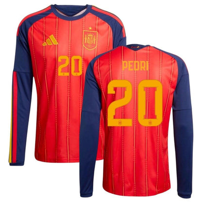 Maillot Espagne Homme Domicile Manches Longues 2026 2027