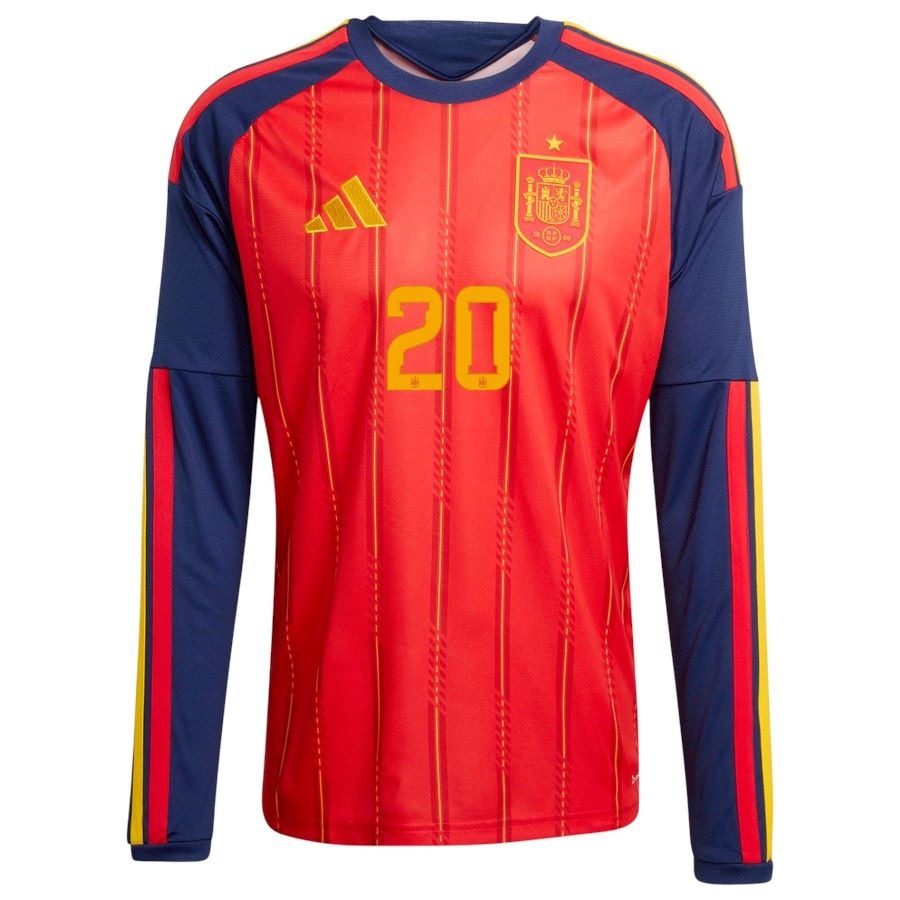 Maillot Espagne Homme Domicile Manches Longues 2026 2027