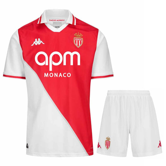 Maillot AS Monaco Kit Enfant Domicile 2024 2025