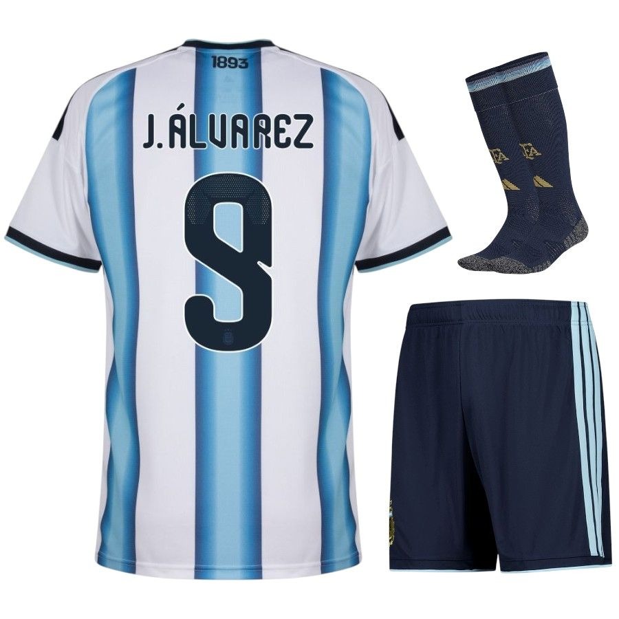 Maillot Argentine J. Álvarez 3 étoiles Enfant 2026 2027