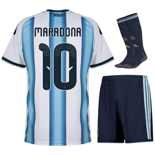 Maillot Argentine Maradona 3 étoiles Enfant Domicile 2026 2027