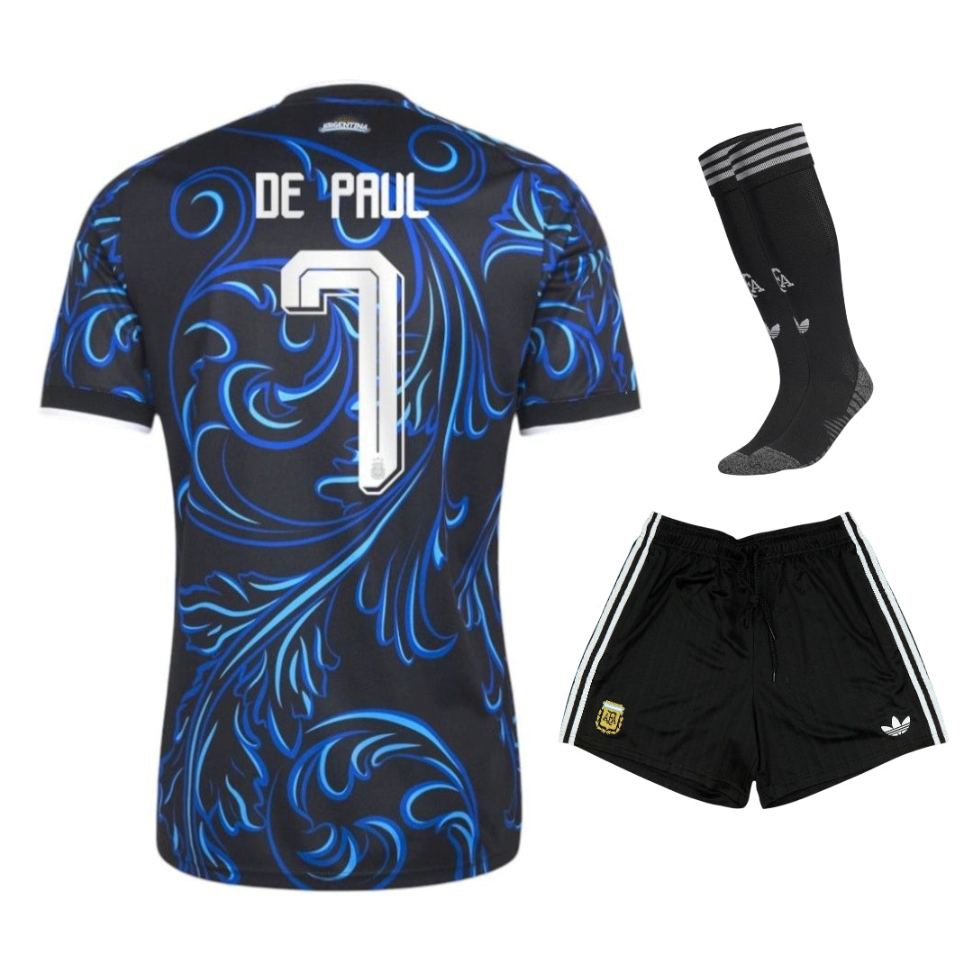 Maillot Argentine De Paul 3 étoiles Enfant Exterieur 2026 2027