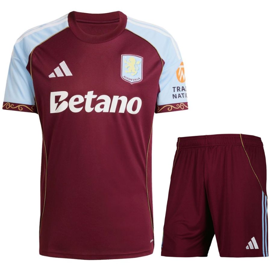 Maillot Kit Enfant Aston Villa Domicile 2025 2026