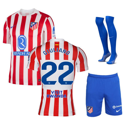 Maillot Kit Enfant Atletico Madrid Domicile 2025 2026