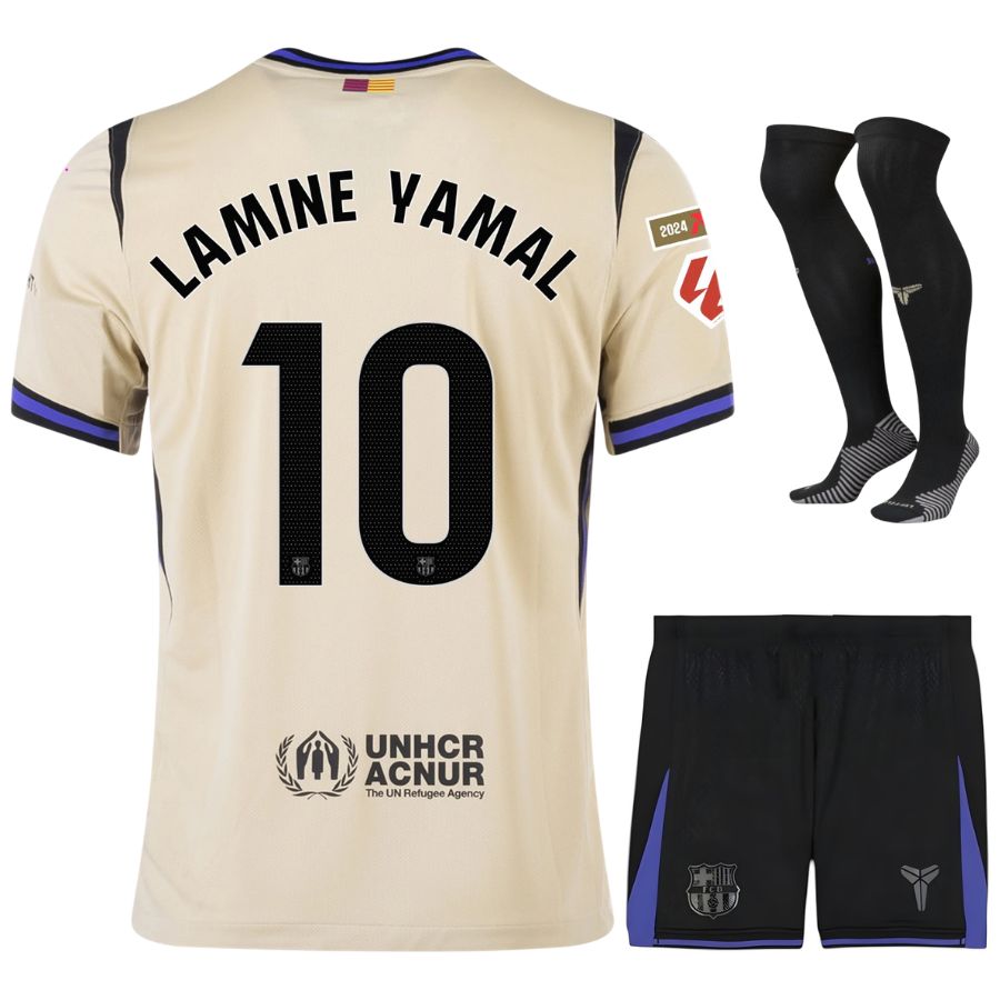 Maillot Lamine Yamal 10 Kit Enfant Barca Exterieur 2025 2026