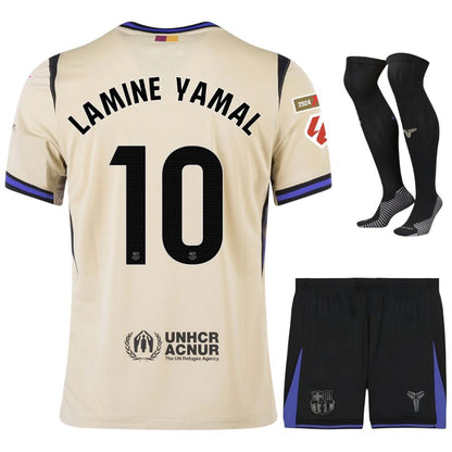 Maillot Lamine Yamal 10 Kit Enfant Barca Exterieur 2025 2026