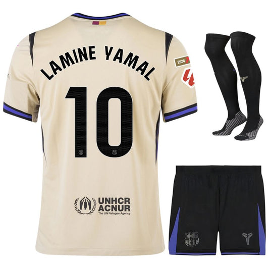 Maillot Lamine Yamal 10 Kit Enfant Barca Exterieur 2025 2026