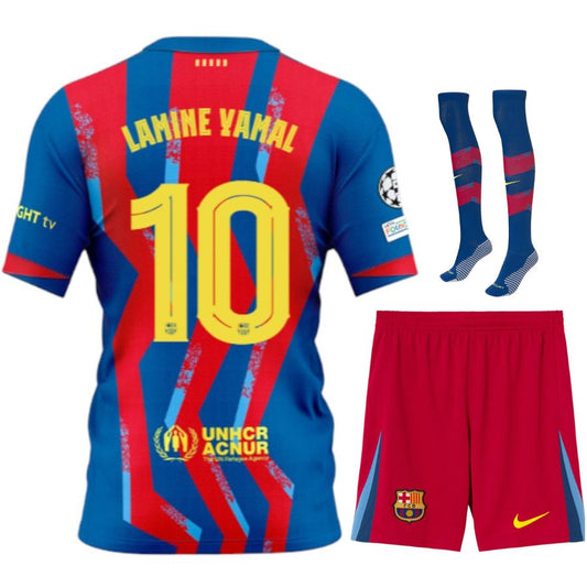 Maillot Kit Enfant Barca Lamine Yamal 10 Fourth 2025 2026