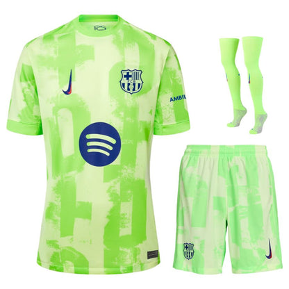 Maillot Kit Enfant Barcelone Third 2024 2025 Vert