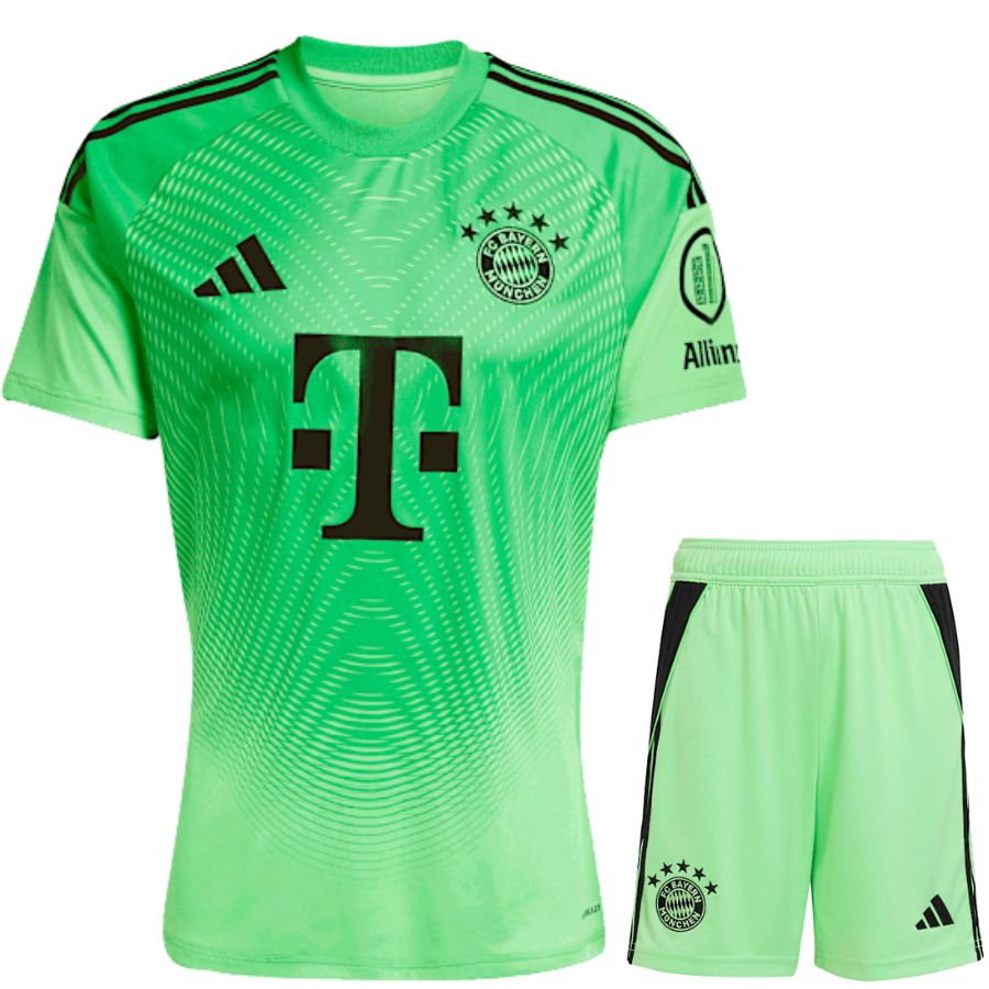 Maillot Bayern Munich Kit Enfant Gardien Domicile 2025 2026 Vert