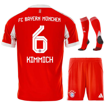 Maillot Bayern Munich Kit Enfant Domicile 2025 2026 Rouge