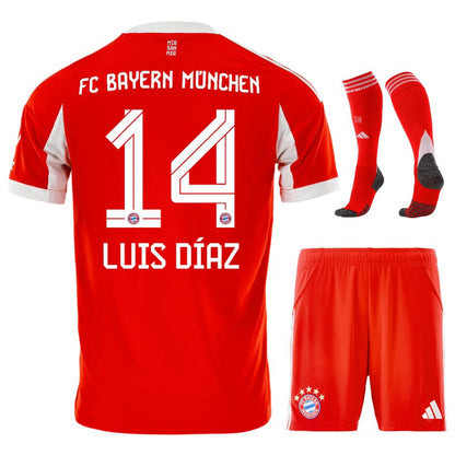 Maillot Bayern Munich Kit Enfant Domicile 2025 2026 Rouge