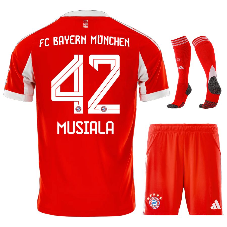 Maillot Bayern Munich Kit Enfant Domicile 2025 2026 Rouge