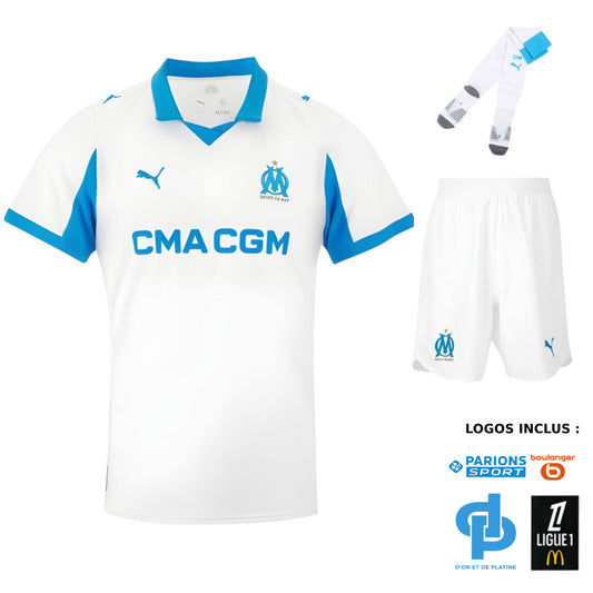 Maillot Kit Enfant Marseille Jul D&P Domicile 2025 2026