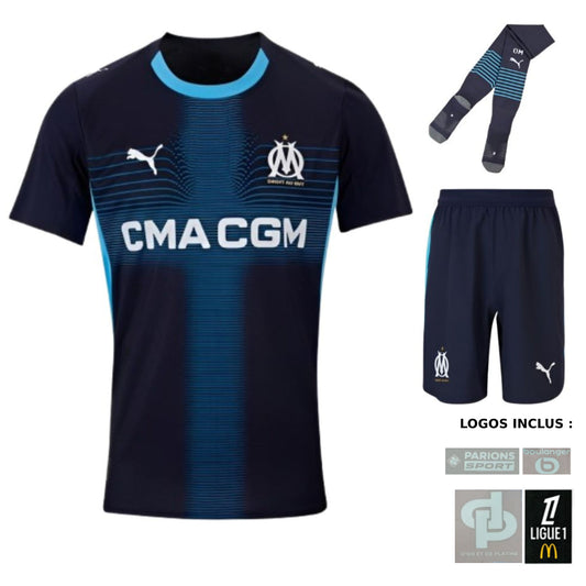 Maillot Kit Enfant Marseille Jul D&P Exterieur 2025 2026