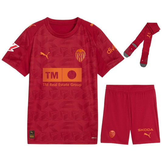 Maillot Kit Enfant FC Valence Exterieur 2025 2026 Blanc