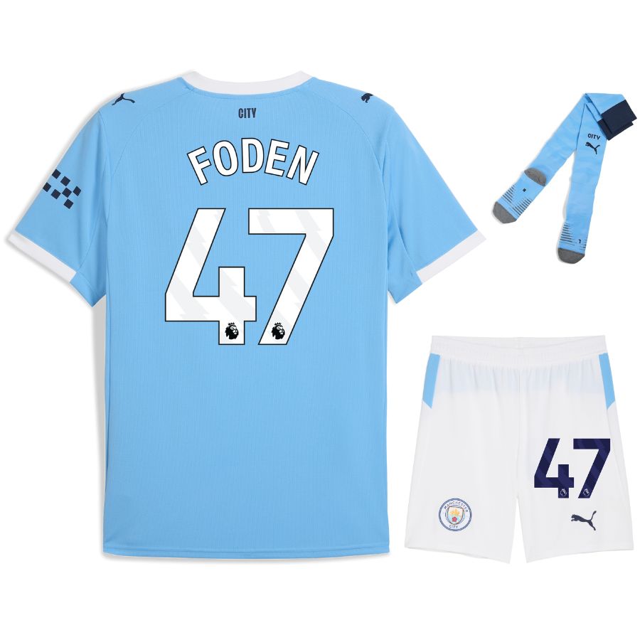 Maillot Kit Enfant Manchester City Domicile 2025 2026