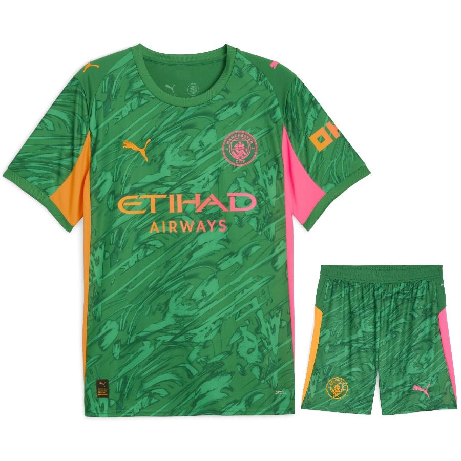 Maillot Kit Enfant Manchester City Domicile Gardien 2025 2026 Vert
