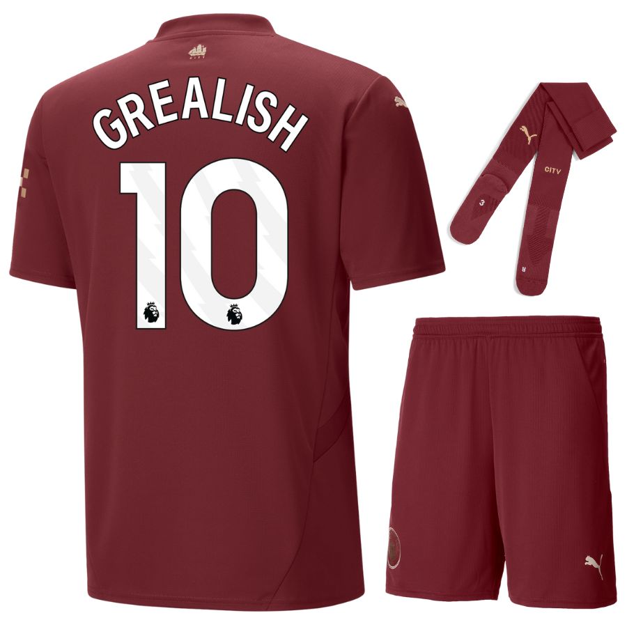 Maillot Kit Enfant Manchester City Exterieur 2024 2025