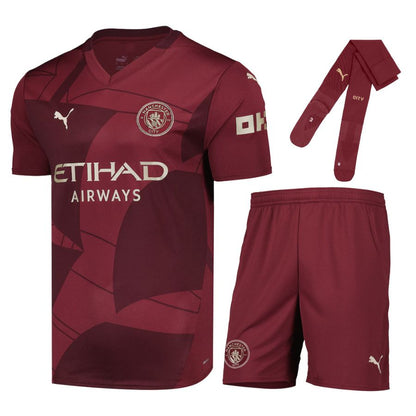 Maillot Kit Enfant Manchester City Exterieur 2024 2025