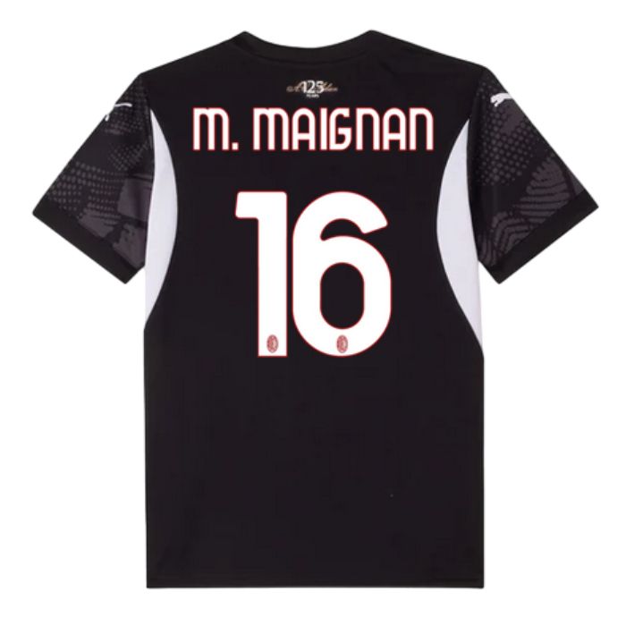 Maillot Gardien Maignan Enfant AC Milan Domicile 2024 2025 Noir