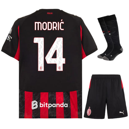 Maillot Kit Enfant Ac Milan Domicile 2025 2026