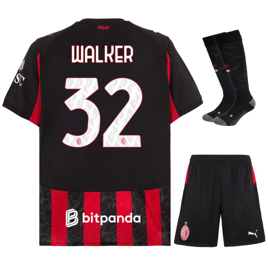 Maillot Kit Enfant Ac Milan Domicile 2025 2026