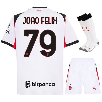 Maillot Kit Enfant AC Milan Exterieur 2025 2026