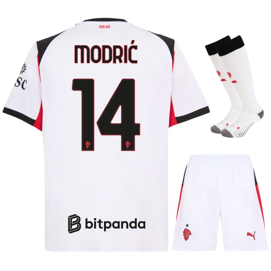 Maillot Kit Enfant AC Milan Exterieur 2025 2026