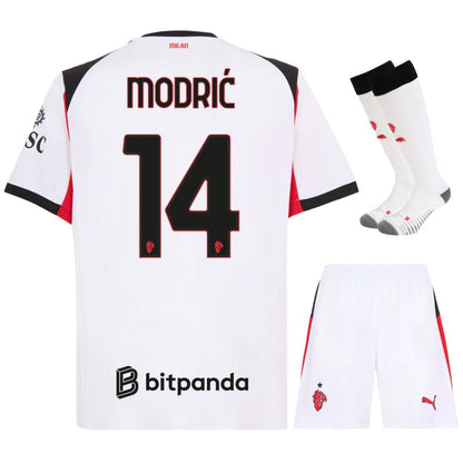 Maillot Kit Enfant AC Milan Exterieur 2025 2026