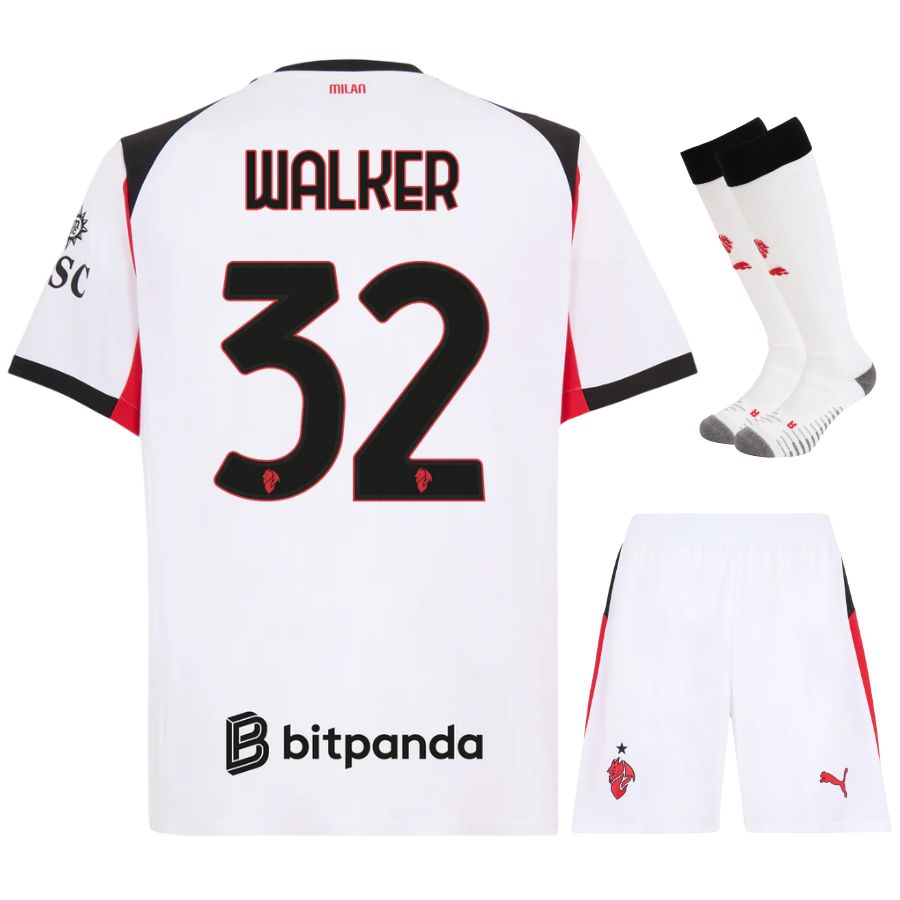 Maillot Kit Enfant AC Milan Exterieur 2025 2026