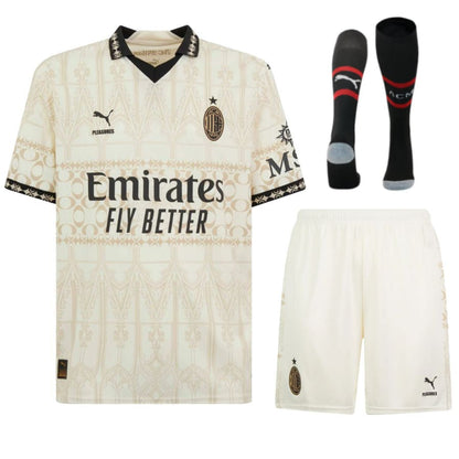 Maillot Kit Enfant Milan AC X Pleasures Blanc 2023-2024