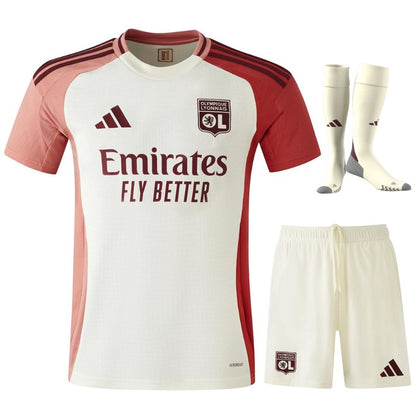 Maillot Lyon OL Kit Enfant Third 2024 2025 Beige