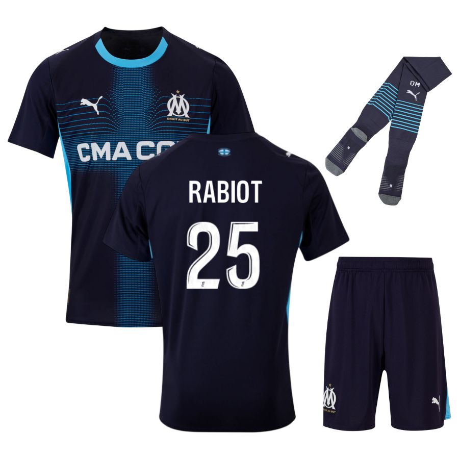 Maillot Kit Enfant Marseille Jul D&P Exterieur 2025 2026