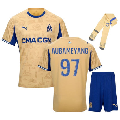Maillot Kit Enfant Marseille Paixao Or Fourth 2025 2026