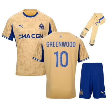 Maillot Kit Enfant Marseille Paixao Or Fourth 2025 2026