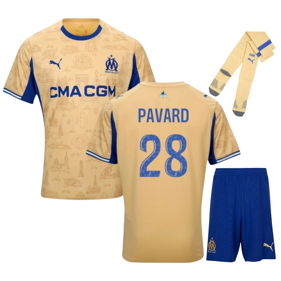 Maillot Kit Enfant Marseille Greenwood Or Fourth 2025 2026