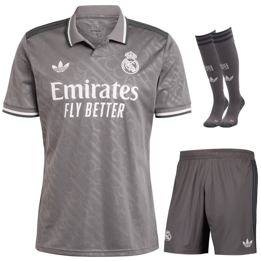 Maillot Kit Enfant Real Madrid Third 2024 2025 Noir