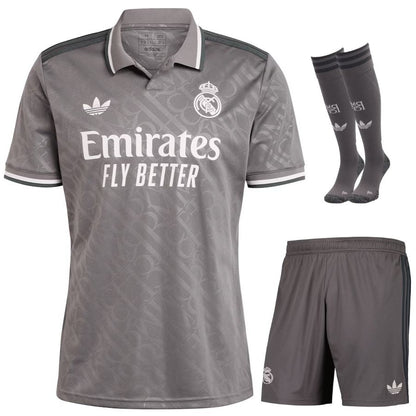 Maillot Kit Enfant Real Madrid Third 2024 2025 Noir