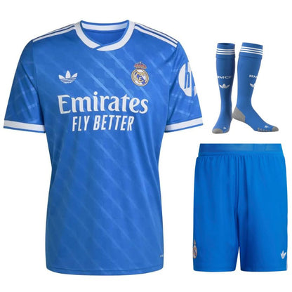 Maillot Kit Enfant Real Madrid Third Bleu 2025 2026