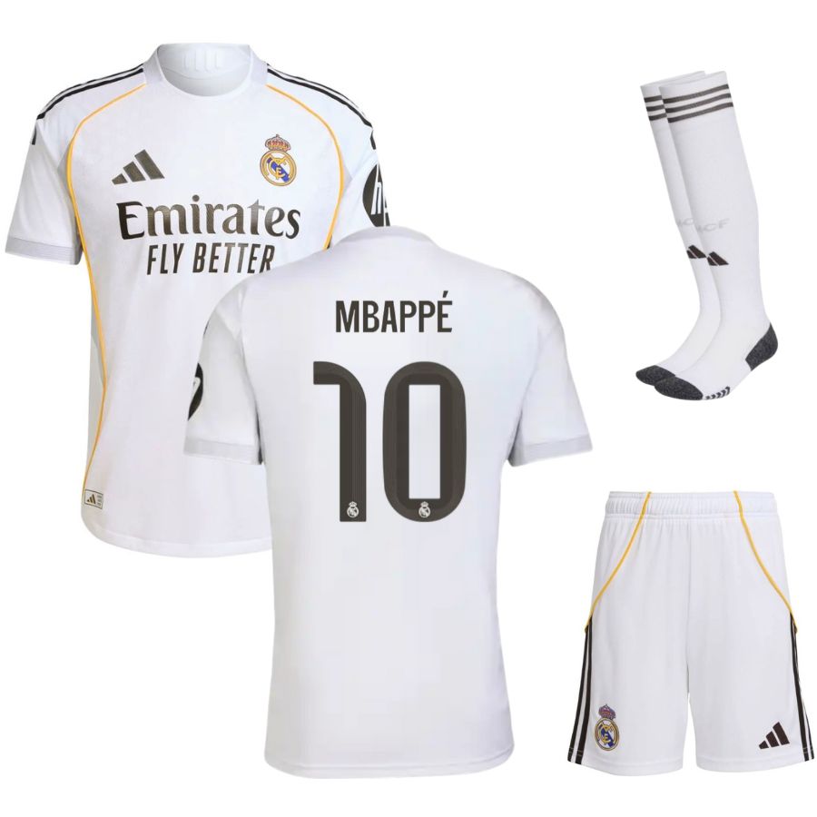 Maillot Kit Enfant Mbappe Real Madrid Domicile 2025 2026
