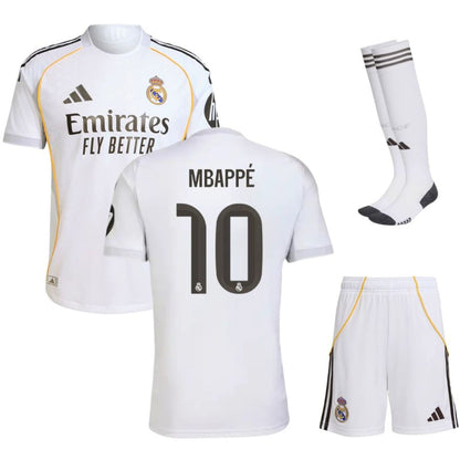 Maillot Kit Enfant Mbappe Real Madrid Domicile 2025 2026