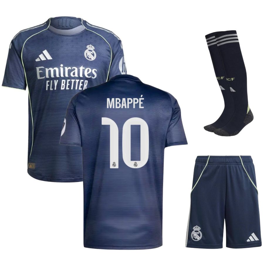 Maillot Kit Enfant Mbappe Real Madrid Exterieur 2025 2026