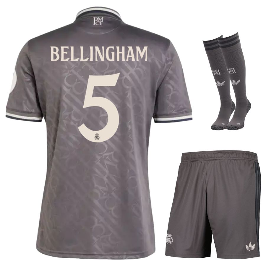 Maillot Kit Enfant Real Madrid Third 2024 2025 Noir