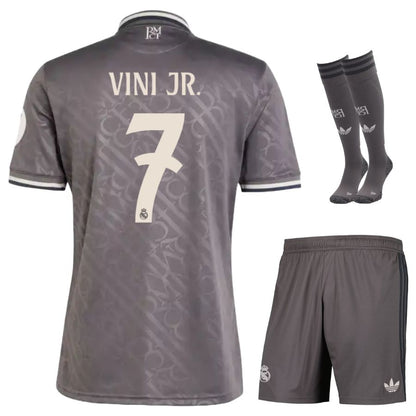Maillot Kit Enfant Real Madrid Third 2024 2025 Noir