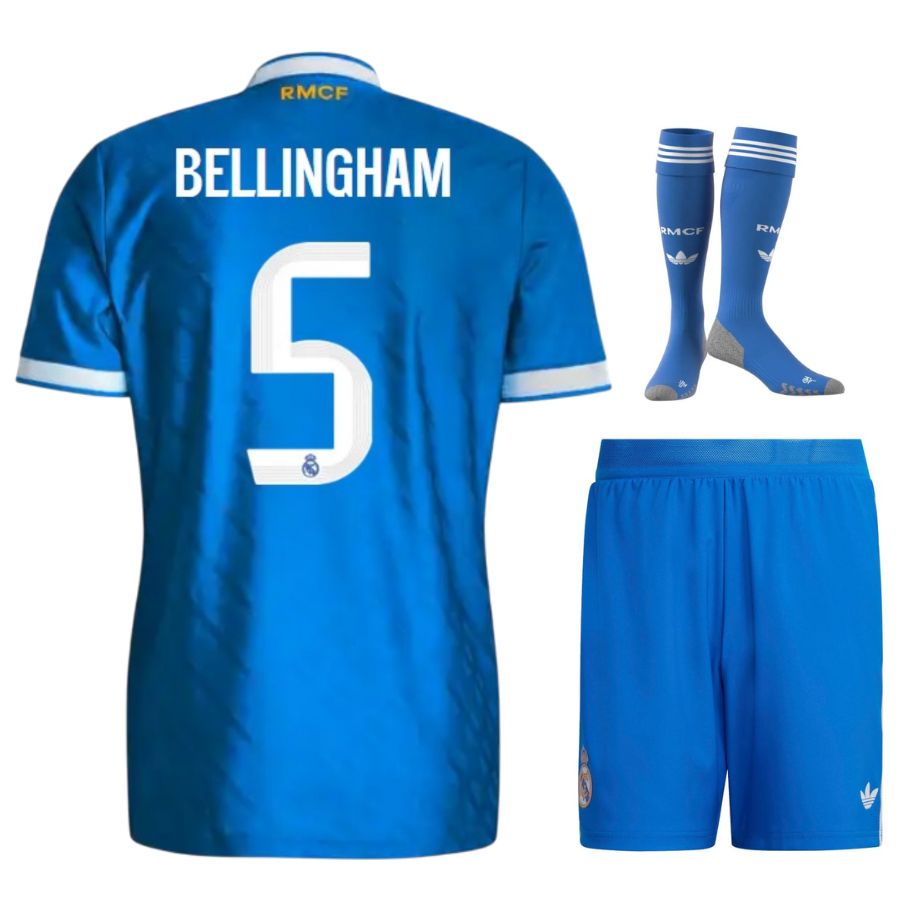 Maillot Kit Enfant Real Madrid Third Bleu 2025 2026