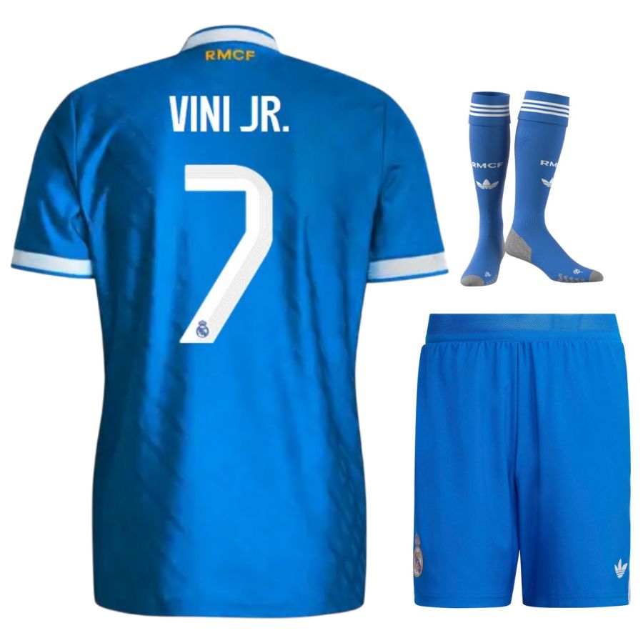 Maillot Kit Enfant Real Madrid Third Bleu 2025 2026